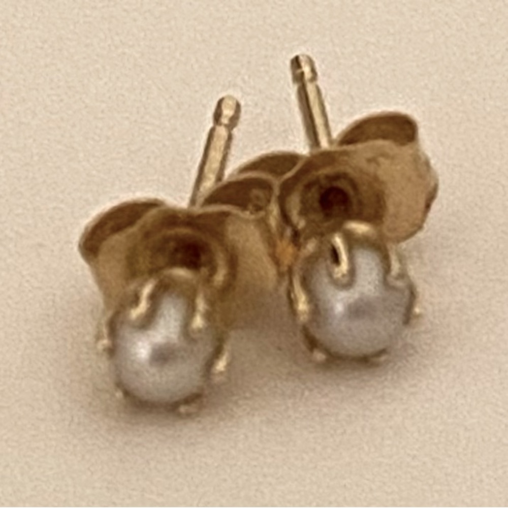 Satomi Kawakita Pearl Stud Earrings, Pair